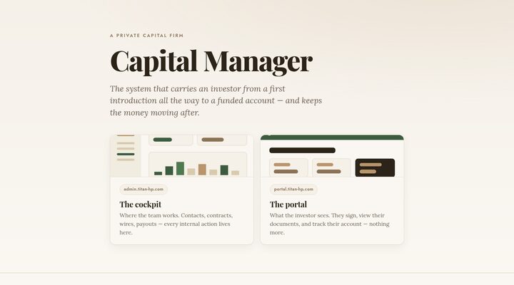 Capital Manager overview thumbnail